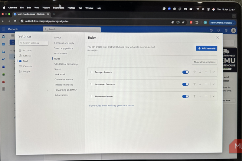 I set up 3 Outlook rules and my inbox mostly cleans itself now