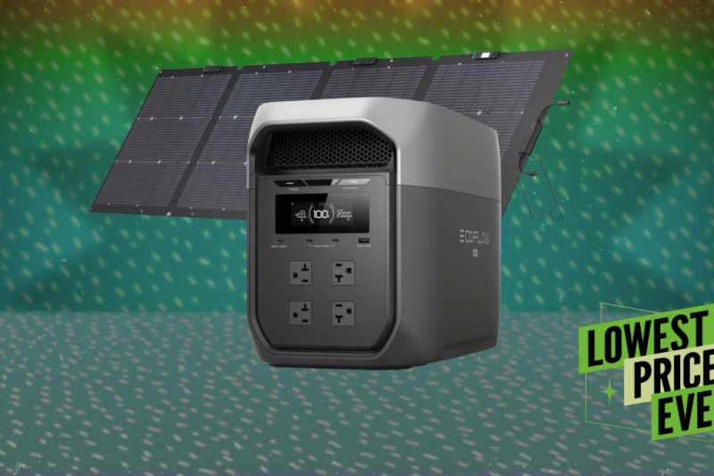This EcoFlow Portable Generator Is Over $400 Off Right Now