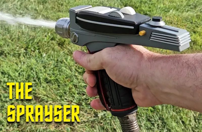 3D Printed Hose Sprayer Sets Phasers to Suds